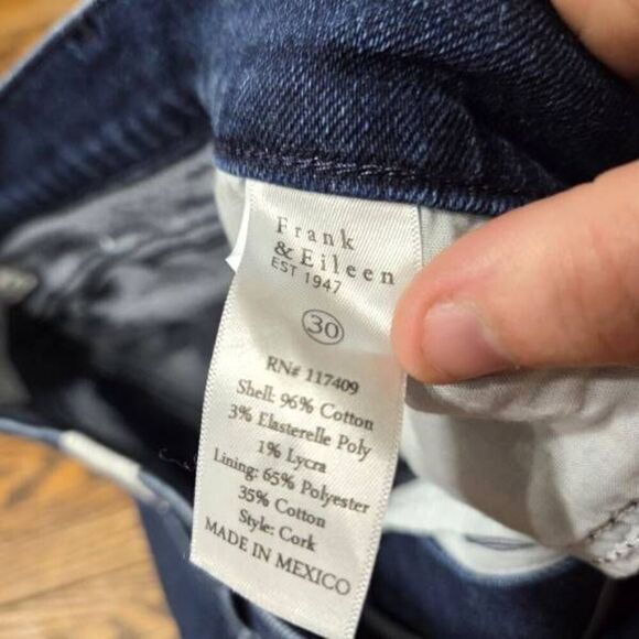 Frank&Eileen CORK Everyday Rinse, Everyday Denim jeans sz 30 - Picture 7 of 7